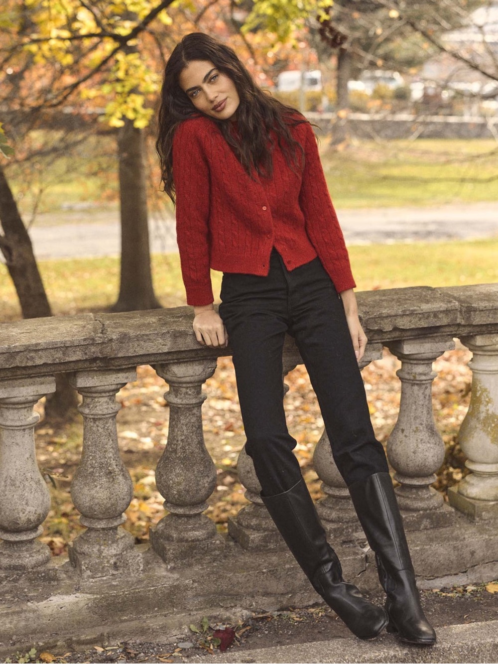 DOEN PENROSE CARDIGAN -- CERISE NWT - Picture 4 of 8